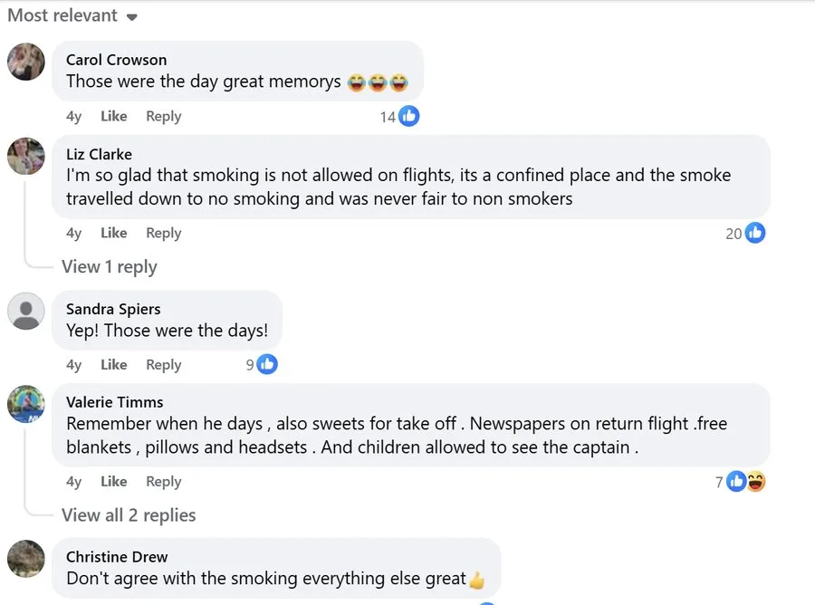 Comments on the Avanti post, people sharing travel memories